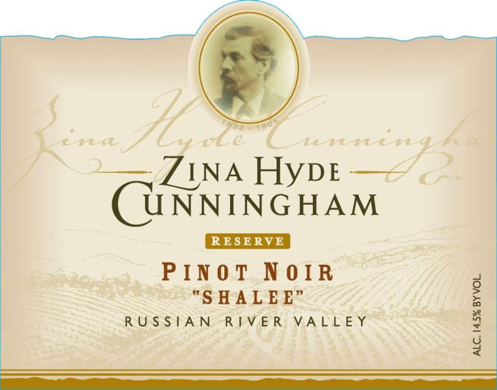 Zina Hyde Cunningham Shalee Reserve Pinot Noir 2011 Front Label