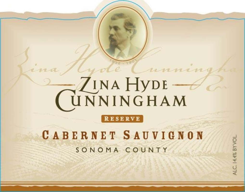 Zina Hyde Cunningham Reserve Cabernet Sauvignon 2007 Front Label