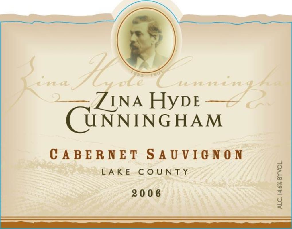Zina Hyde Cunningham Cabernet Sauvignon 2006 Front Label