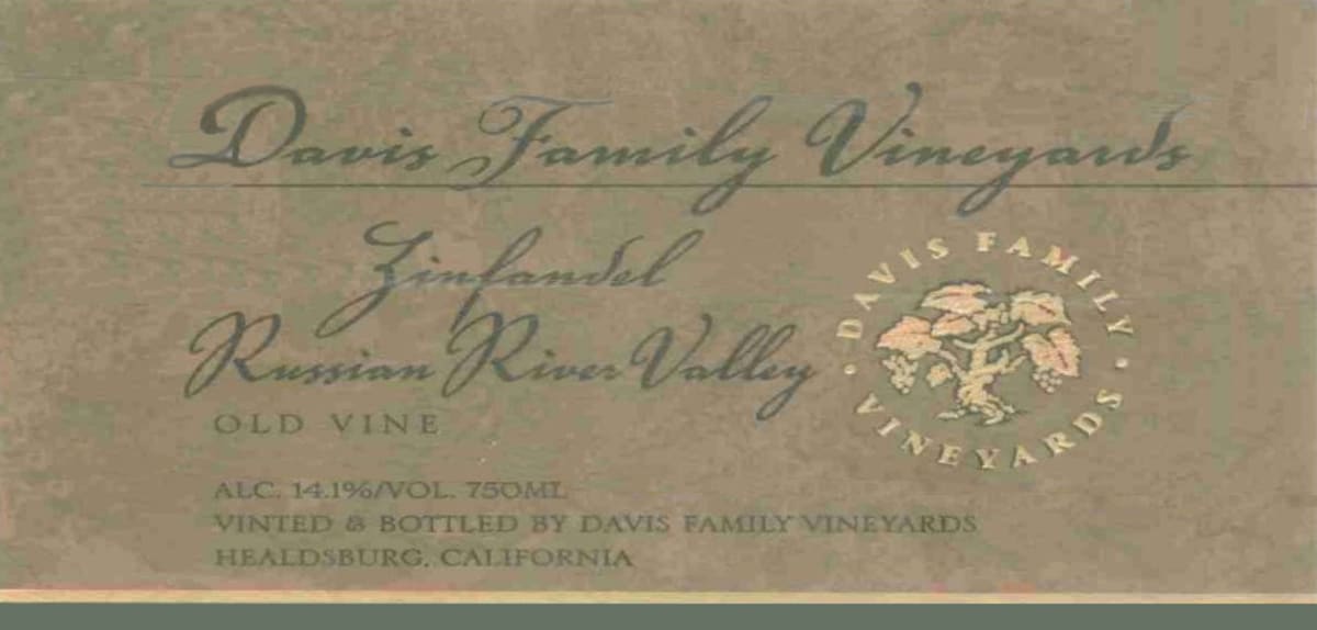 Davis Family Vineyards Old Vine Zinfandel 2006 Front Label