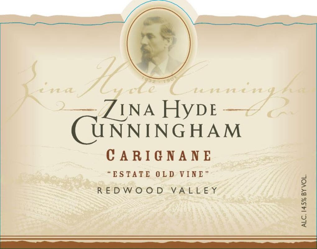 Zina Hyde Cunningham Old Vine Carignane 2010 Front Label