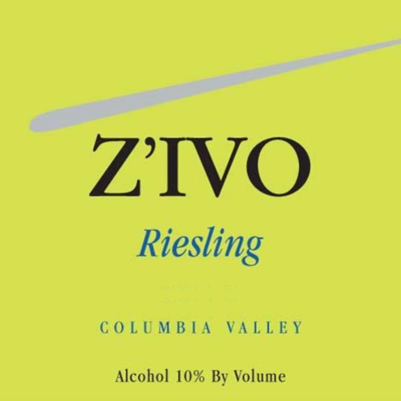 Zivo Wines Riesling 2008 Front Label