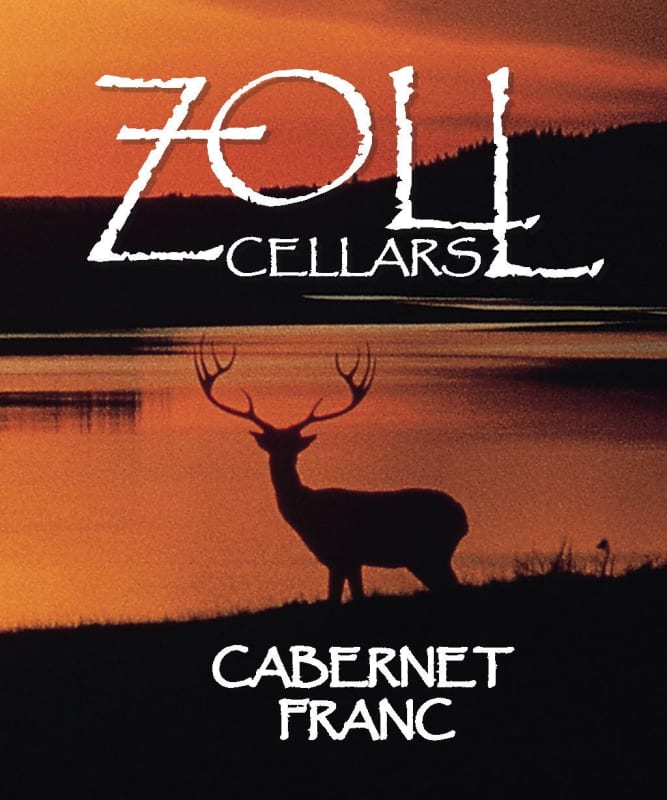 Zoll Cellars Cabernet Franc 2013 Front Label