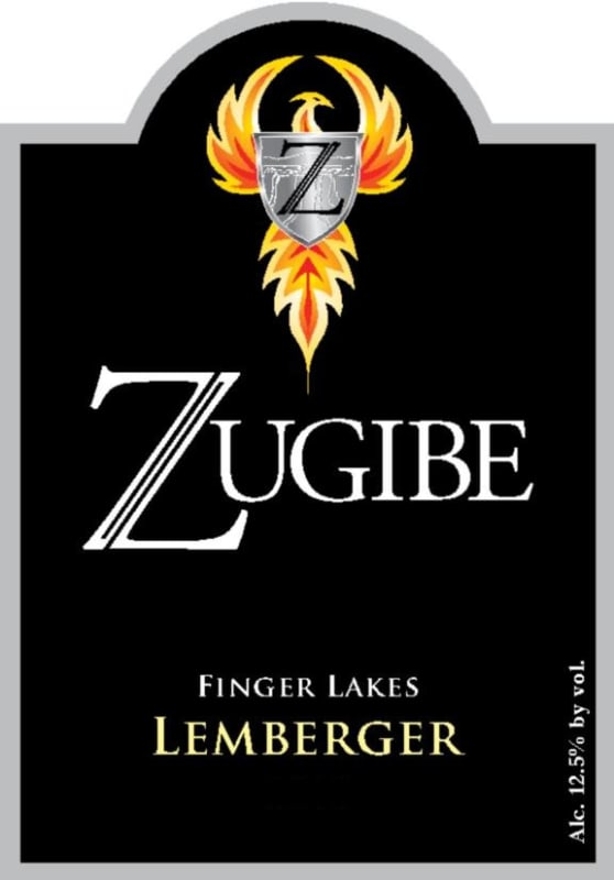 Zugibe Vineyards Lemberger 2013 Front Label