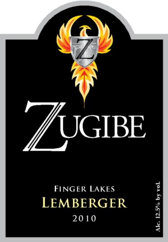 Zugibe Vineyards Lemberger 2010 Front Label