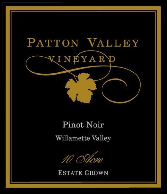 Patton Valley 10 Acre Pinot Noir 2008 Front Label