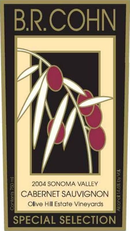 B.R. Cohn Olive Hill Estate Special Selection Cabernet Sauvignon 2004 Front Label