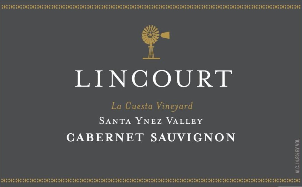 Lincourt La Cuesta Vineyard Cabernet Sauvignon 2014 Front Label