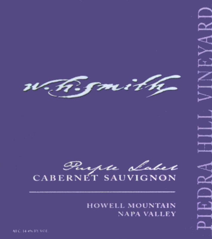 W.H. Smith Piedra Hill Purple Label Cabernet Sauvignon 2009 Front Label