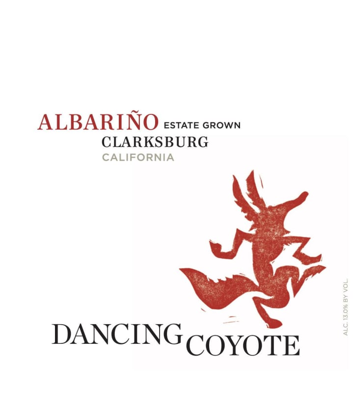 Dancing Coyote Albarino 2012 Front Label