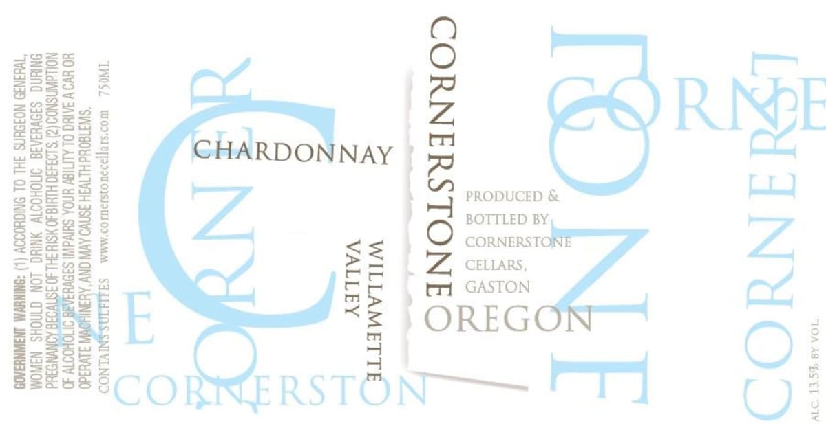 Cornerstone Cellars Chardonnay 2011 Front Label