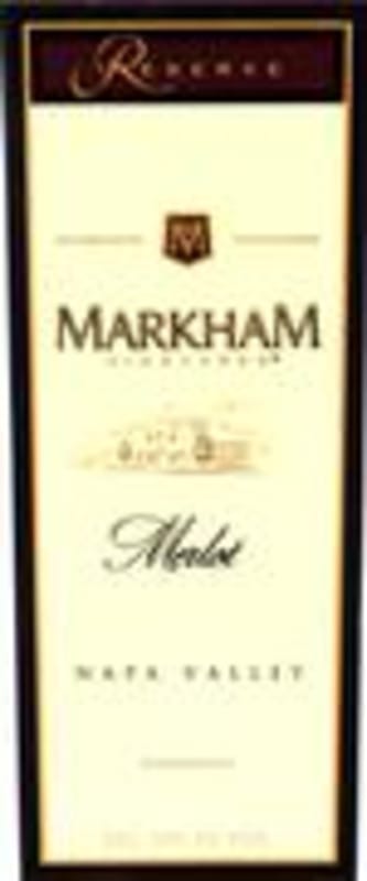 Markham Reserve Merlot 1996 Front Label