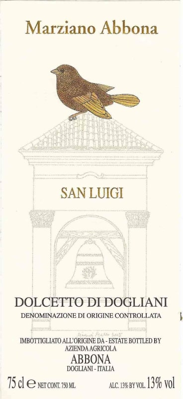 Abbona San Luigi Dolcetto 2013 Front Label