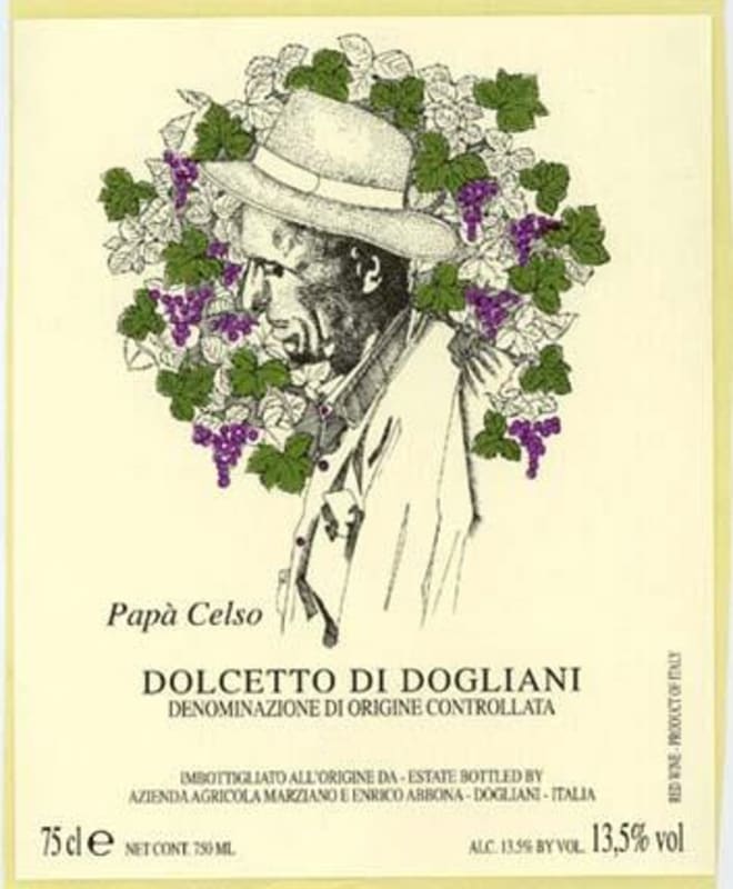 Abbona Dogliani Papa Celso Dolcetto 2008 Front Label