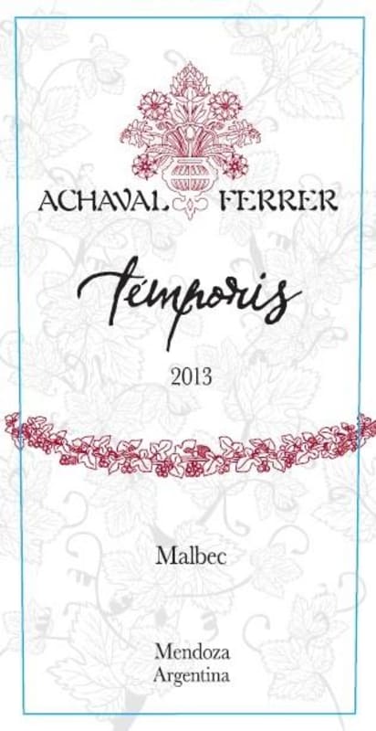Achaval Ferrer Temporis Malbec 2013 Front Label
