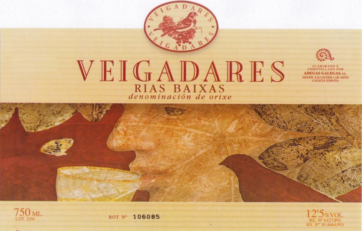Adegas Galegas Veigadares 2005 Front Label