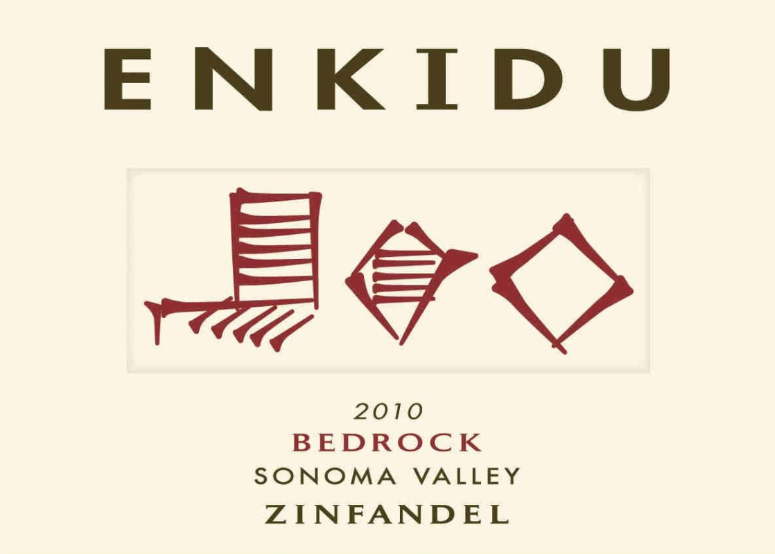 Enkidu Bedrock Vineyard Zinfandel 2010 Front Label