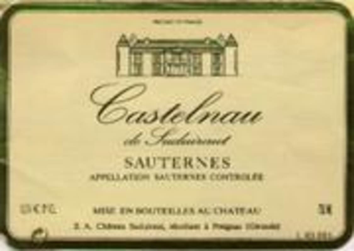 Chateau Castelnau de Suduiraut Sauternes 1997 Front Label