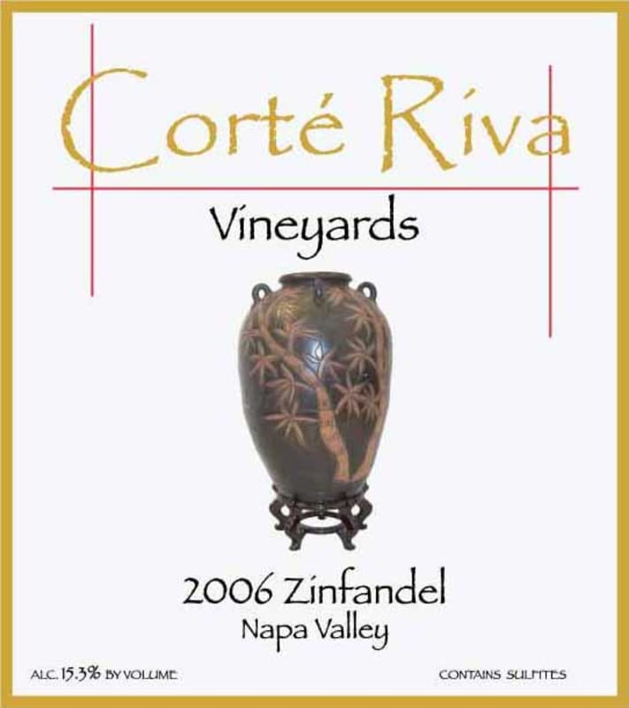 Corte Riva Zinfandel 2006 Front Label