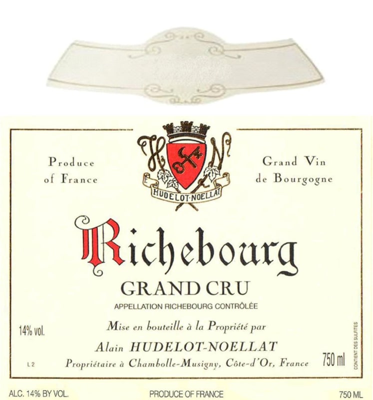 Hudelot-Noellat Richebourg Grand Cru 2014 Front Label