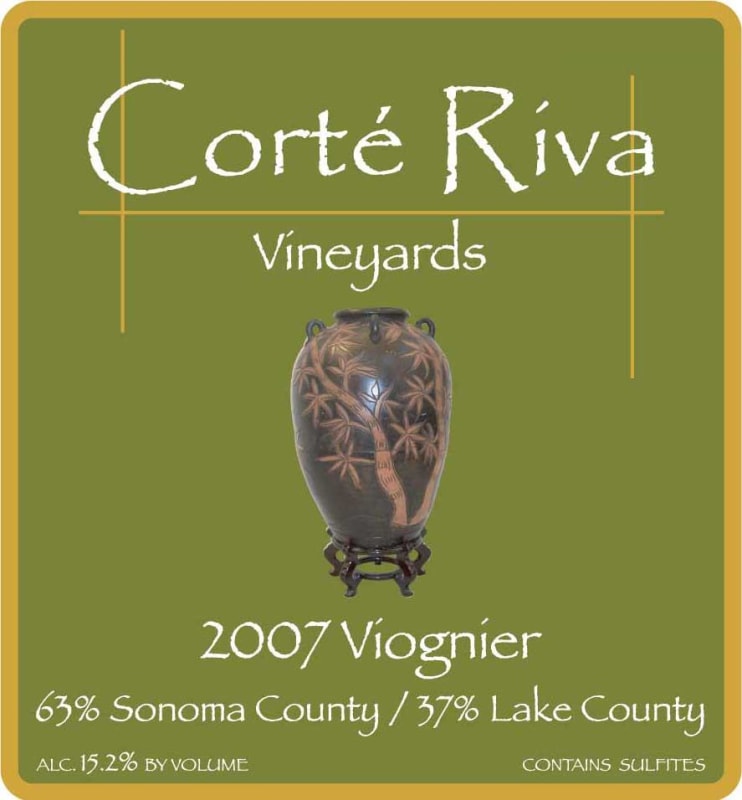 Corte Riva Viognier 2007 Front Label