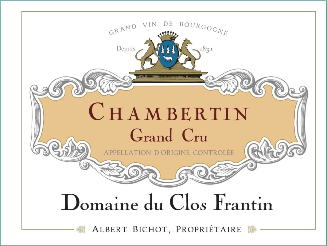 Albert Bichot Chambertin Grand Cru Domaine du Clos Frantin 2012 Front Label