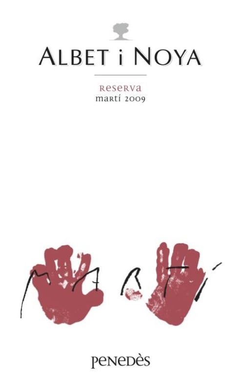 Albet I Noya Marti Reserva 2009 Front Label