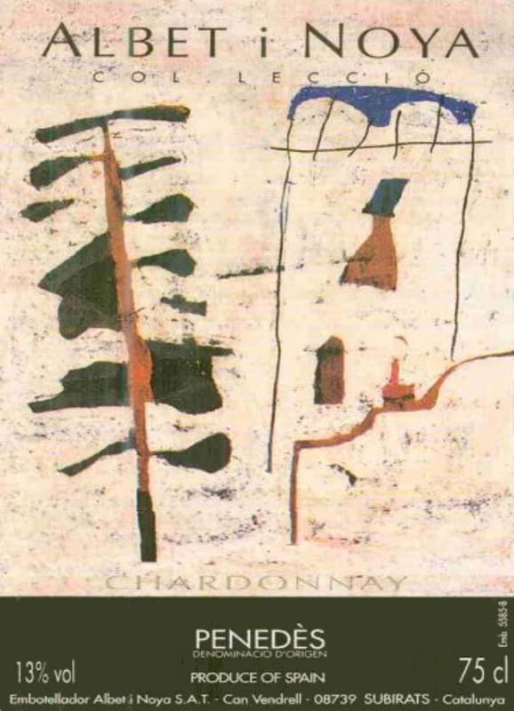 Albet I Noya Col.leccio Chardonnay 2012 Front Label