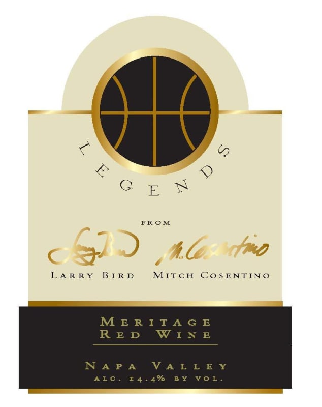 Cosentino Legends Meritage 2004 Front Label