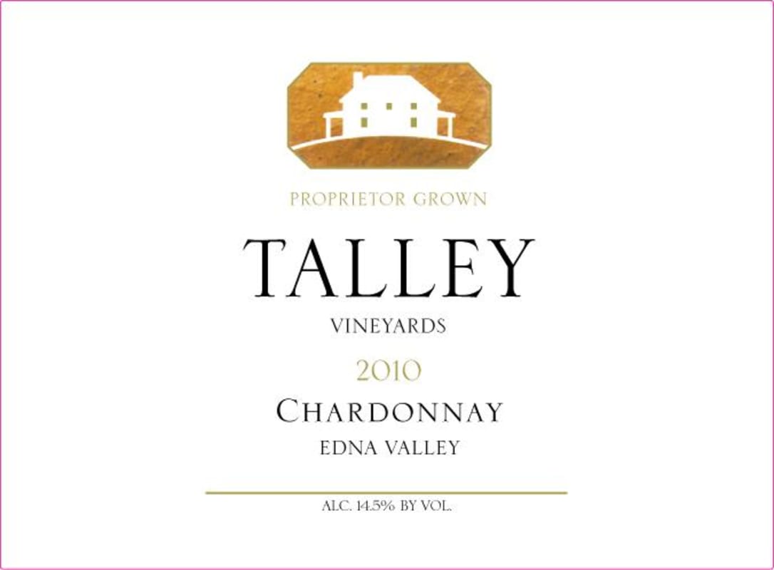 Talley Edna Valley Chardonnay 2010 Front Label