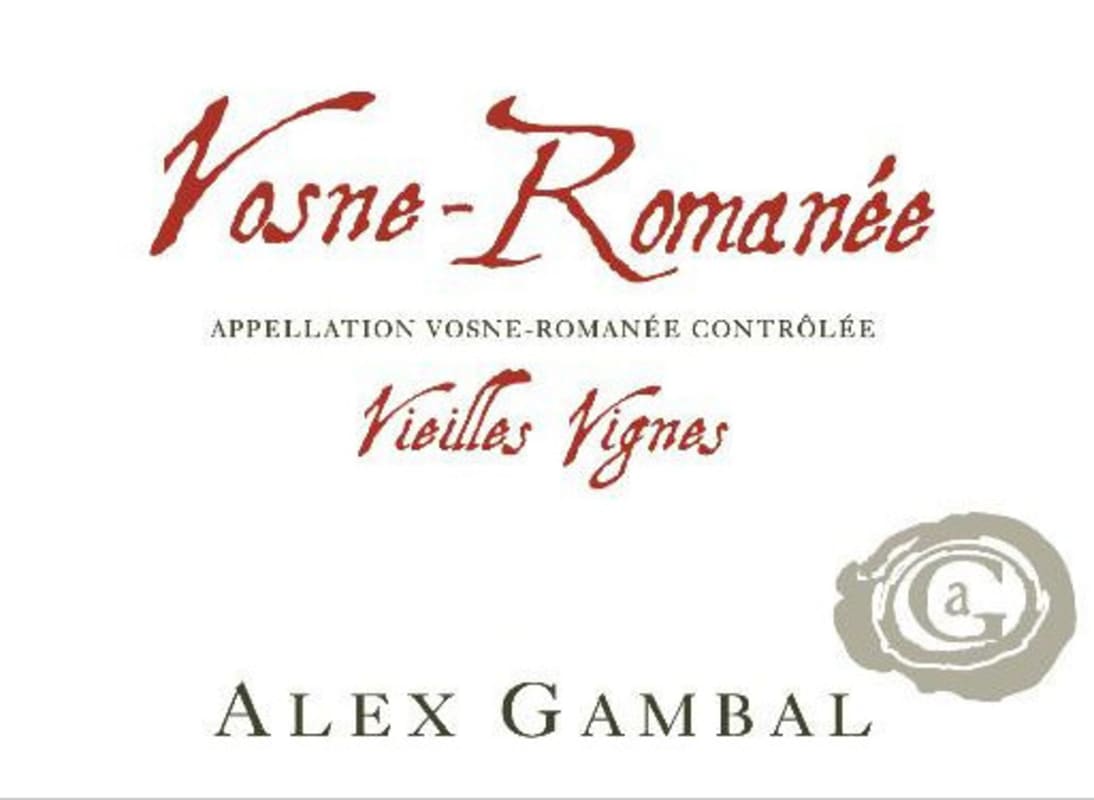 Alex Gambal Vosne-Romanee Vieilles Vignes 2012 Front Label