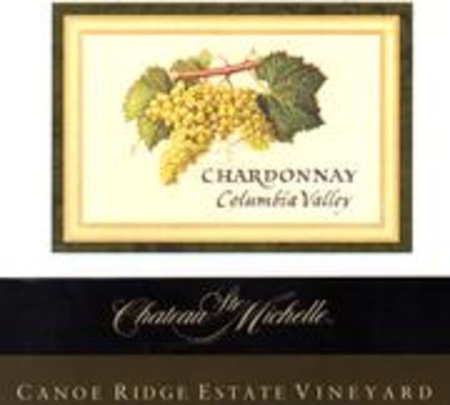 Chateau Ste. Michelle Canoe Ridge Estate Vineyard Chardonnay 1996 Front Label