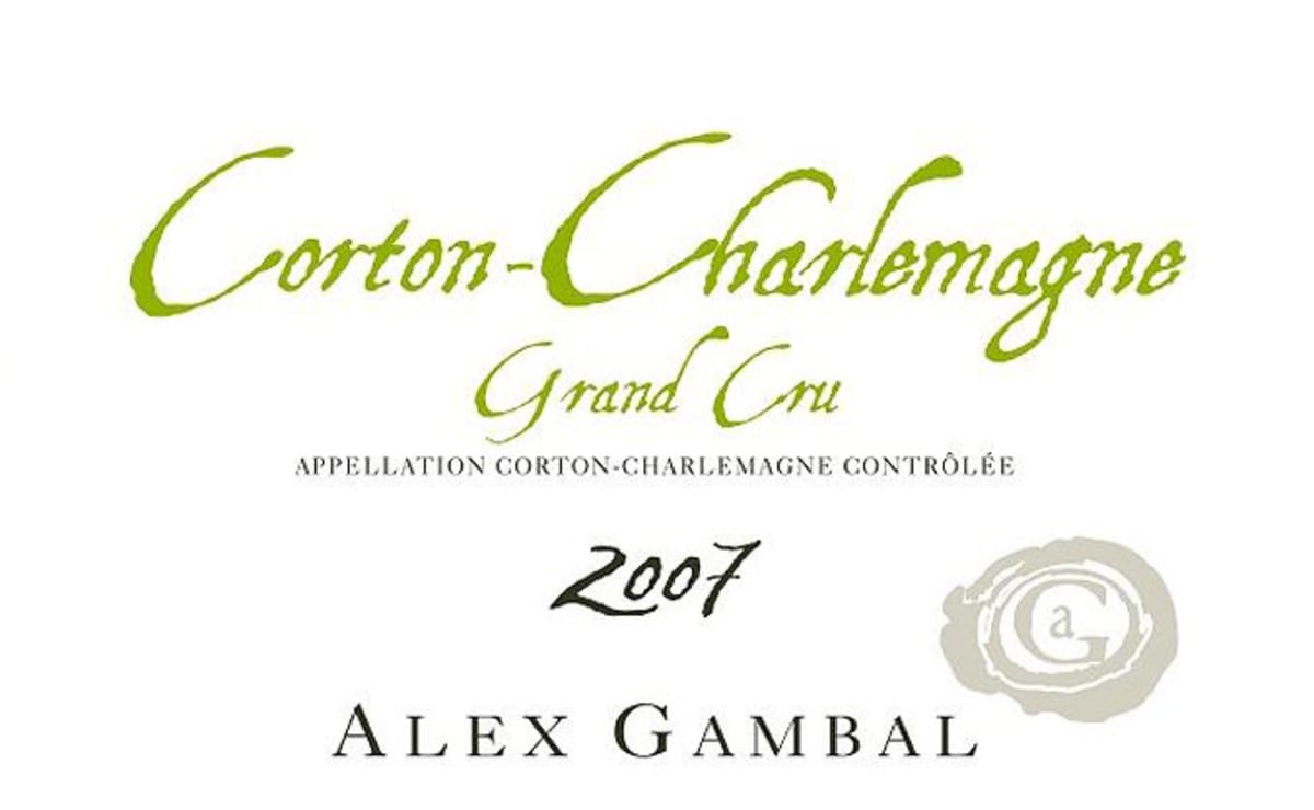 Alex Gambal Corton-Charlemagne Grand Cru 2007 Front Label