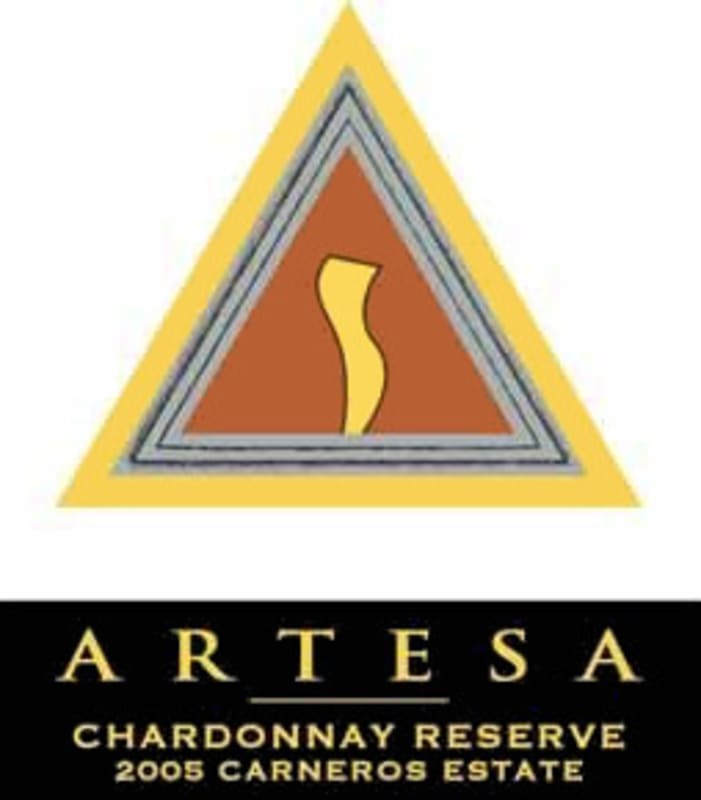 Artesa Reserve Chardonnay 2005 Front Label