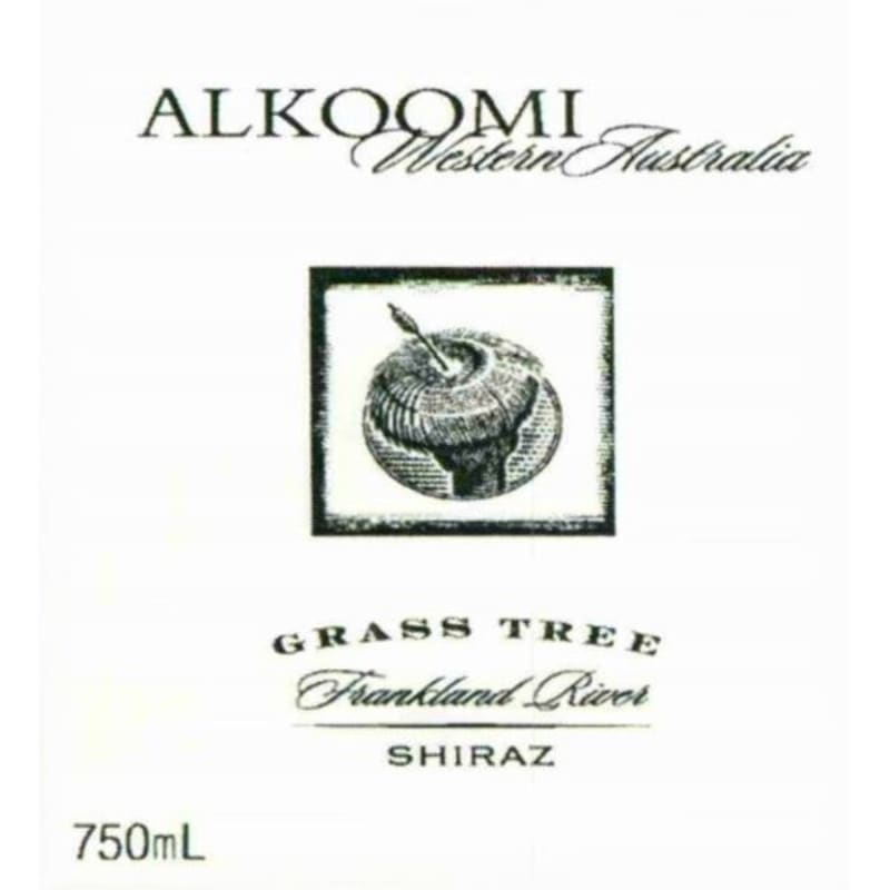 Alkoomi Grass Tree Shiraz 2002 Front Label