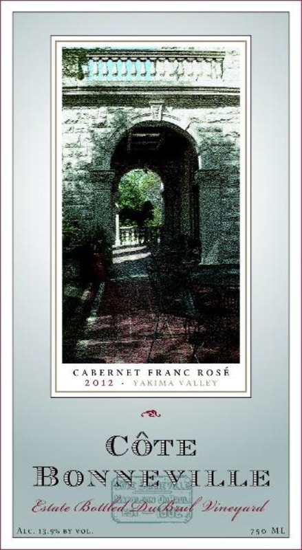 Cote Bonneville DuBrul Vineyard Cabernet Franc Rose 2012 Front Label