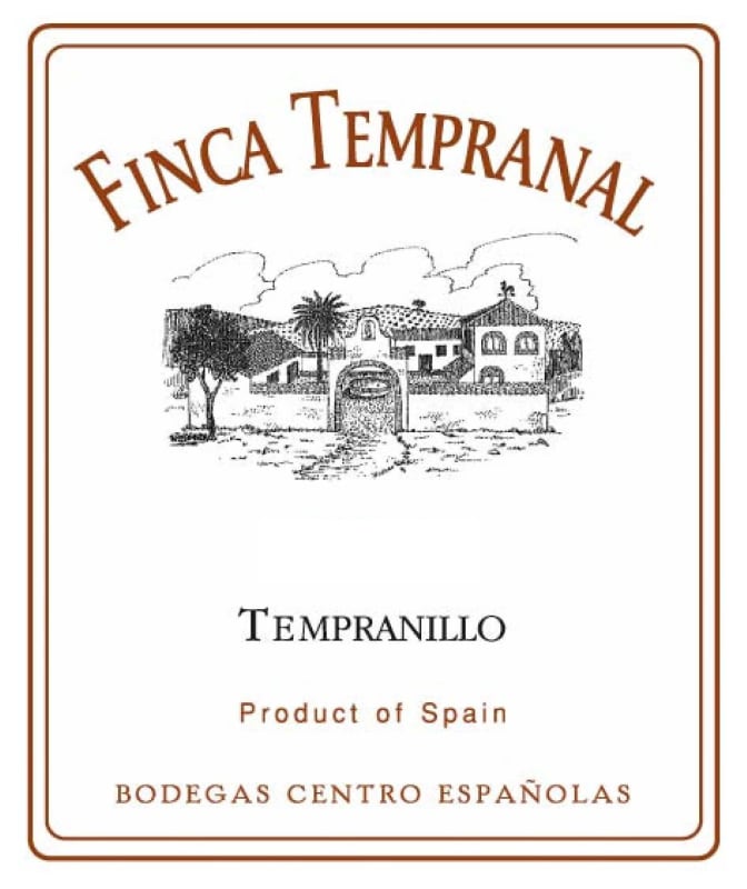 Allozo Bodegas Centro Espanolas Finca Tempranal Tempranillo 2013 Front Label