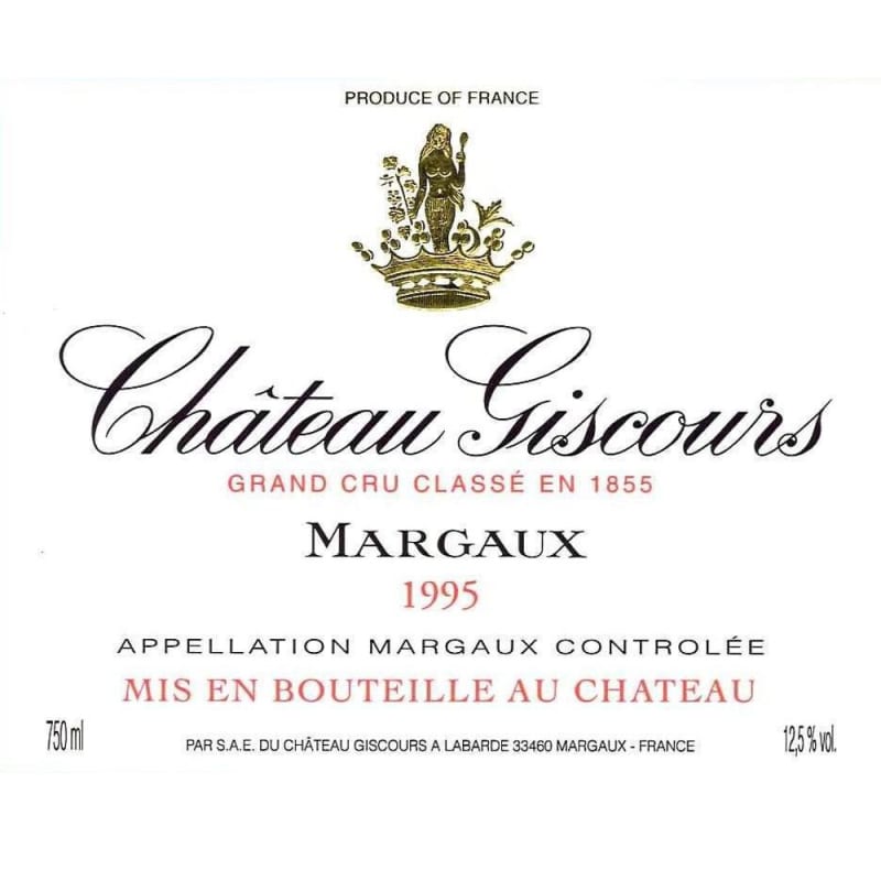 Chateau Giscours 1995 Front Label