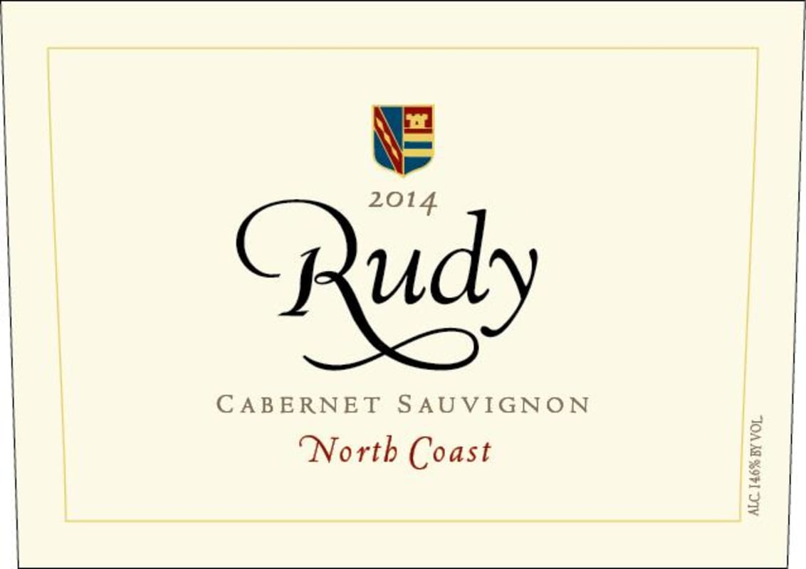 Rudy North Coast Cabernet Sauvignon 2014 Front Label