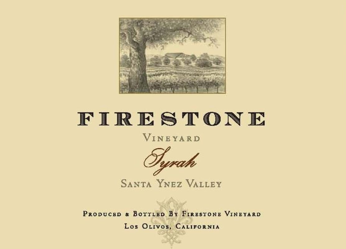 Firestone Santa Ynez Valley Syrah 2009 Front Label