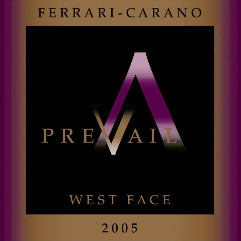 Ferrari-Carano Prevail West Face 2005 Front Label