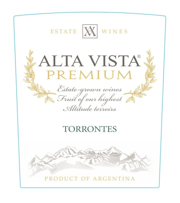 Alta Vista Premium Torrontes 2014 Front Label