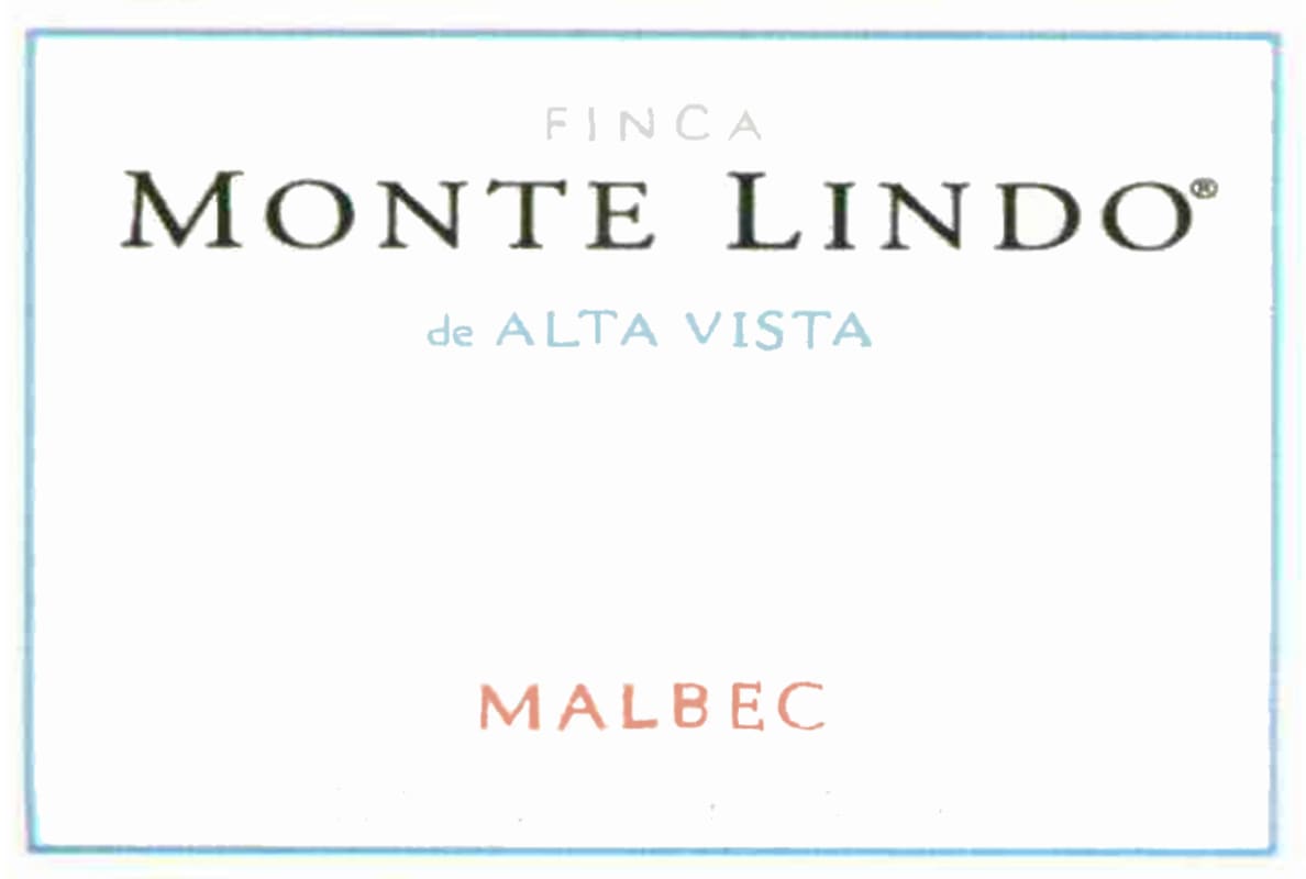 Alta Vista Finca Monte Lindo Malbec 2012 Front Label
