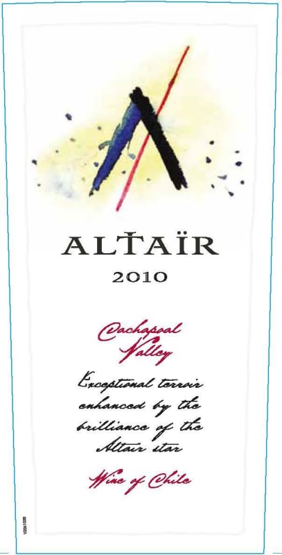 Altair Tinto 2010 Front Label