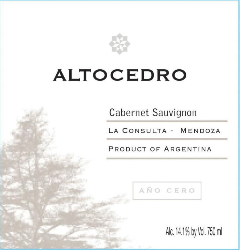 Altocedro Ano Cero Cabernet Sauvignon 2013 Front Label
