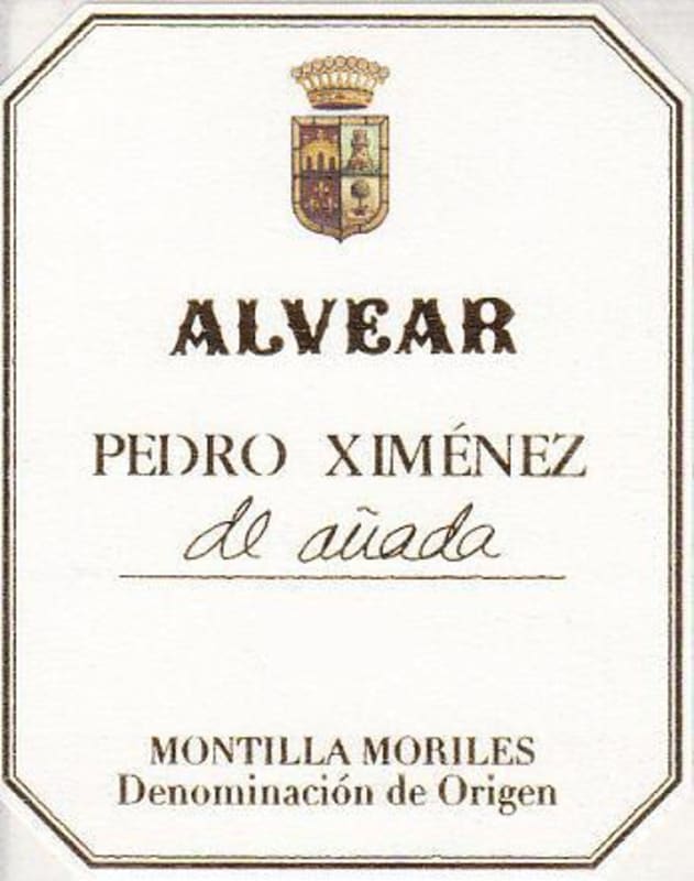 Alvear Pedro Ximenez de Anada Sherry 2011 Front Label