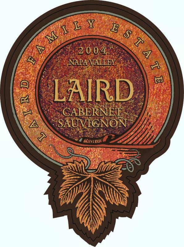 Laird Family Estate Cabernet Sauvignon 2004 Front Label