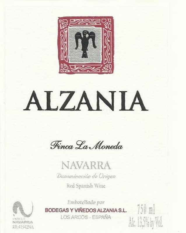 Alzania Finca la Moneda 2010 Front Label