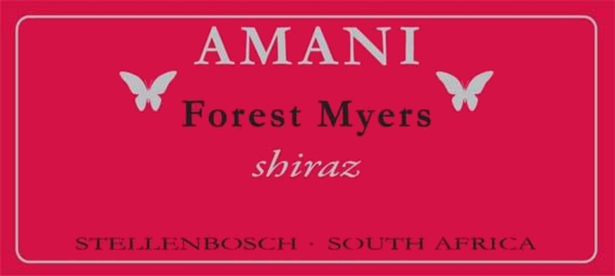 Amani Forest Myers Shiraz 2007 Front Label