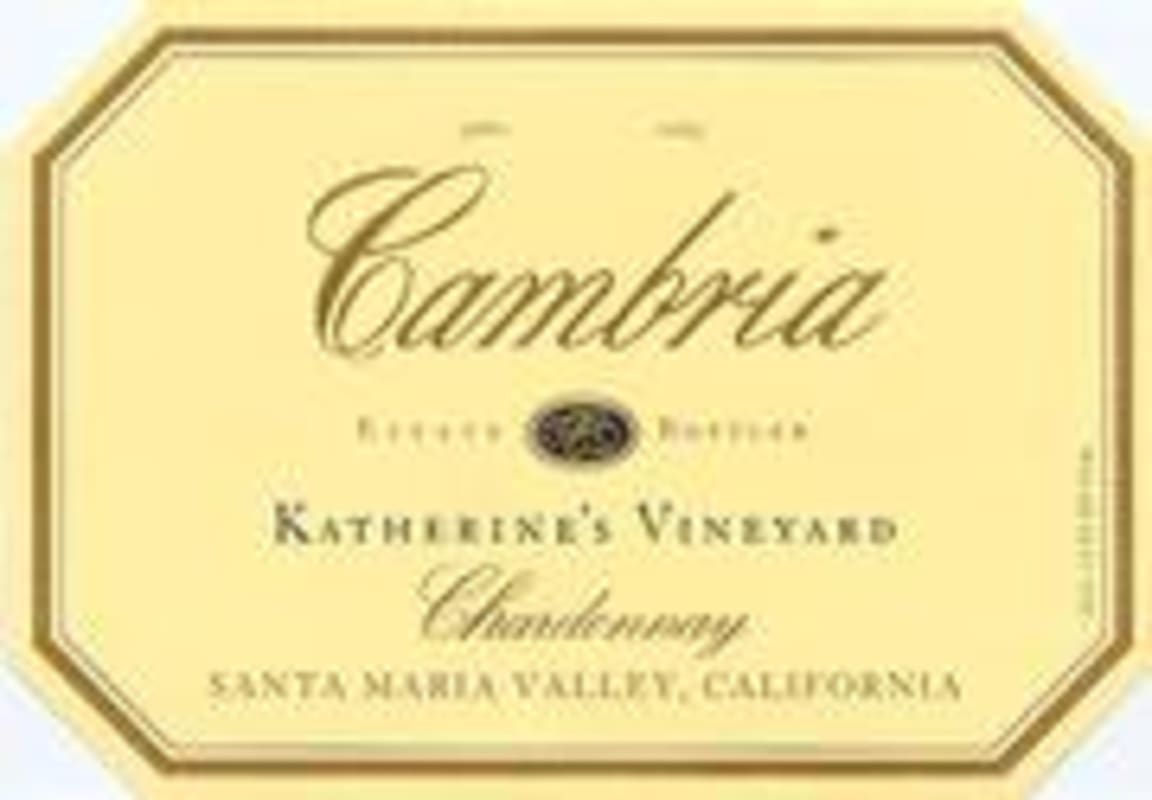 Cambria Katherine's Vineyard Chardonnay 1998 Front Label